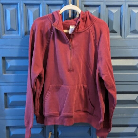 S9 MEMBERS MARK Ribbed Half Zipped Hoodie - Picture 1 of 3